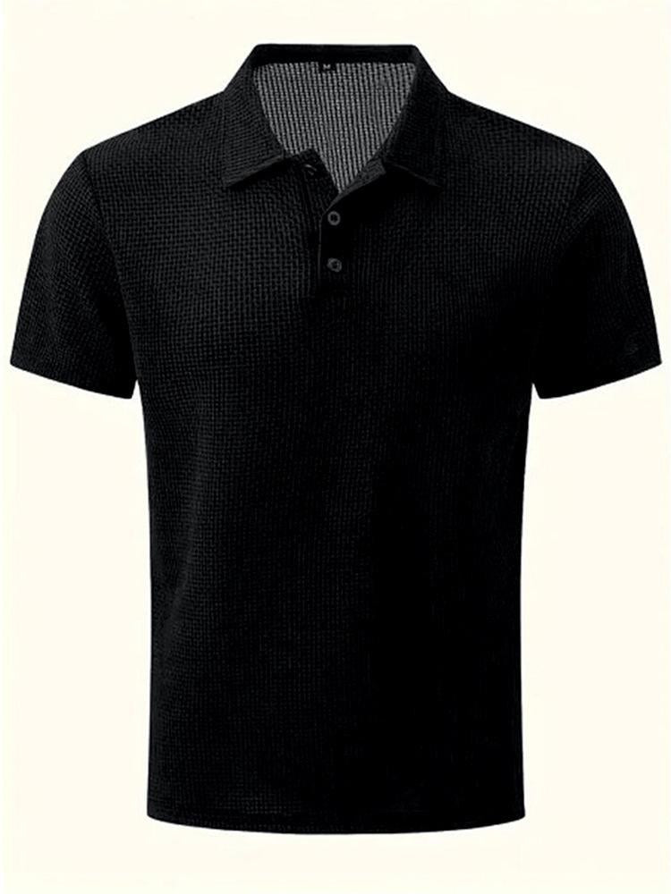 Everyday Polo in black, front view