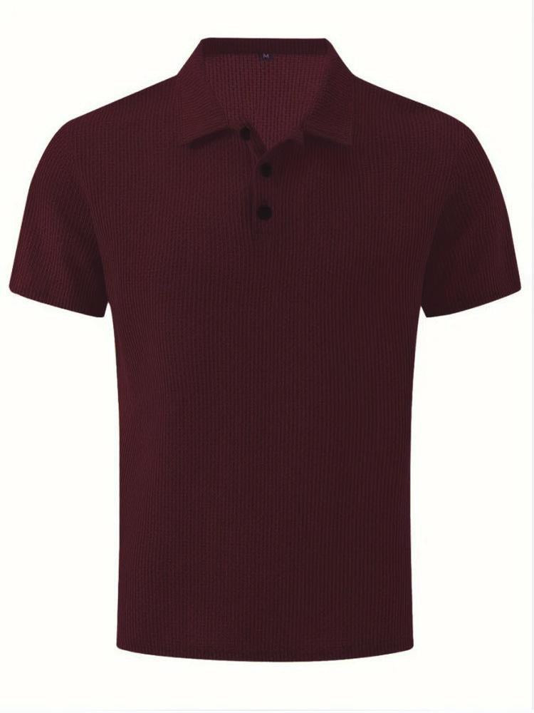 Everyday Polo in wine red, front view