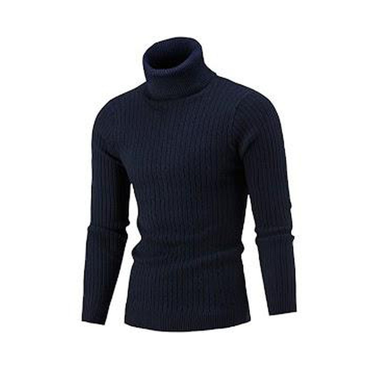 Favourite Turtleneck Sweater in navy, front view